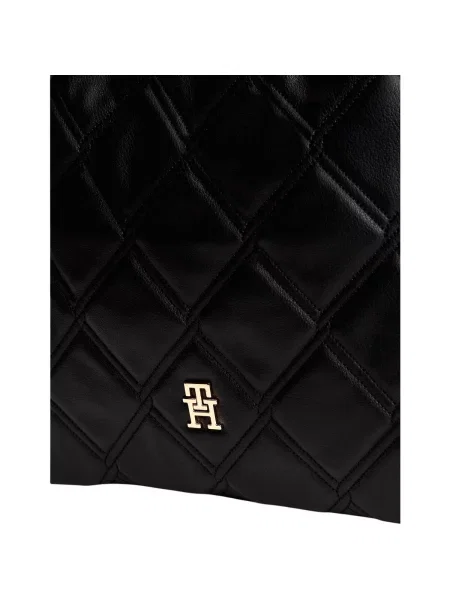 Tommy Hilfiger geantă pentru femei cu imitație de piele negru