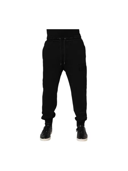 Joggery Dolce And Gabbana z logo czarne