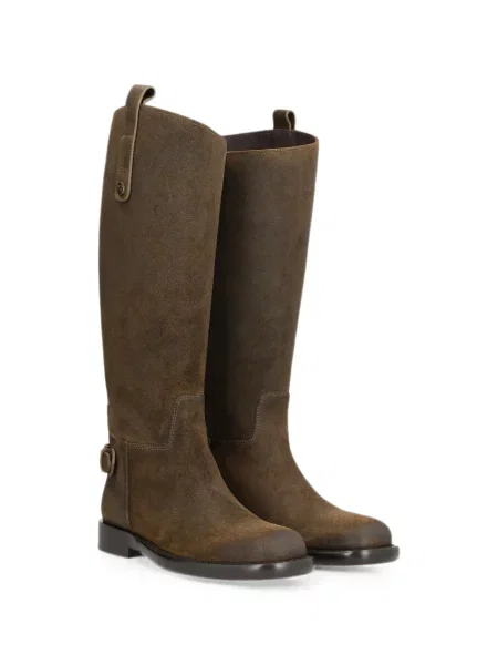 Botine Burberry din piele de căprioară maro