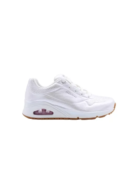 Sneakersy Skechers sznurowane casual białe