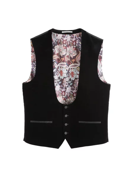 Next Vestă de costum gri închis negru