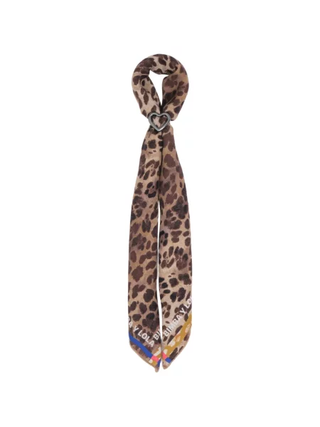 Κασκόλ Bimba Y Lola με σχέδιο με animal print καφέ