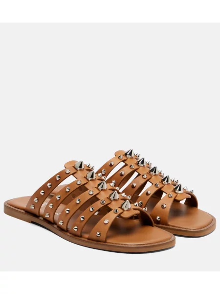 Sandale Christian Louboutin din piele maro