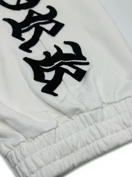 Pantaloni de jogging Haculla cu broderie alb