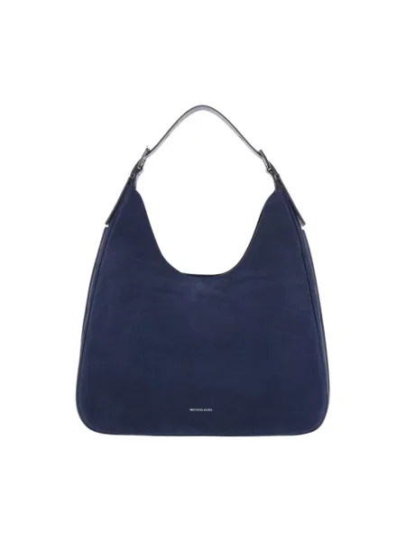 Torebka hobo Michael Kors z nubuku niebieska
