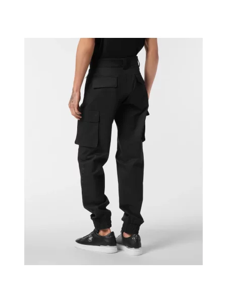 Spodnie cargo Philipp Plein czarne