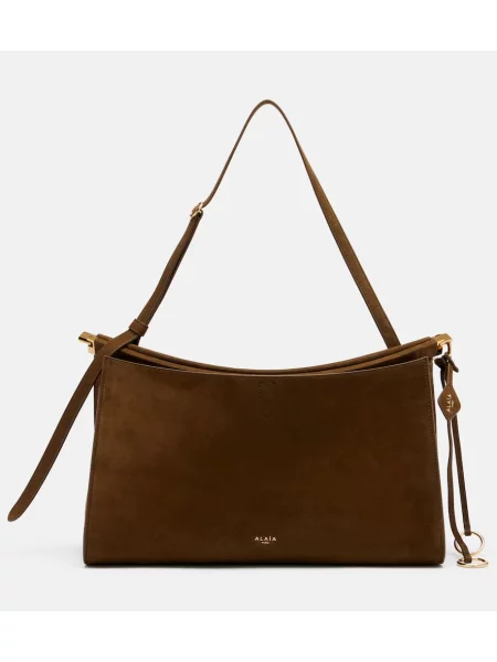 Geanta de piele Alaïa din piele maro