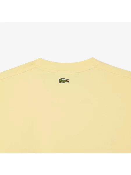 Классическая футболка Lacoste желтая