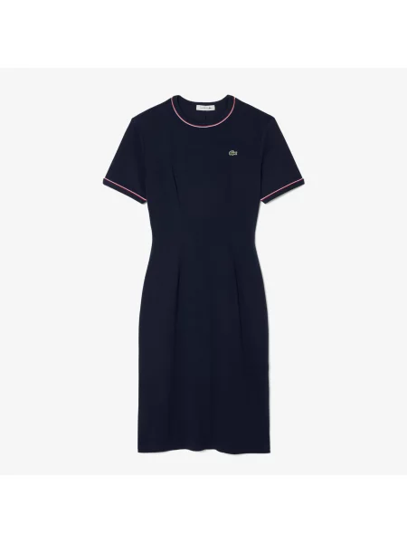 Lacoste Koszulka Z Dżerseju granatowa