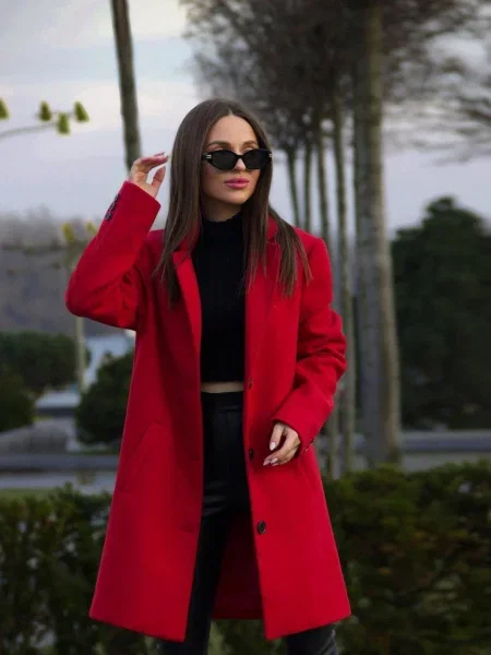 Tchibo Пальто червоний