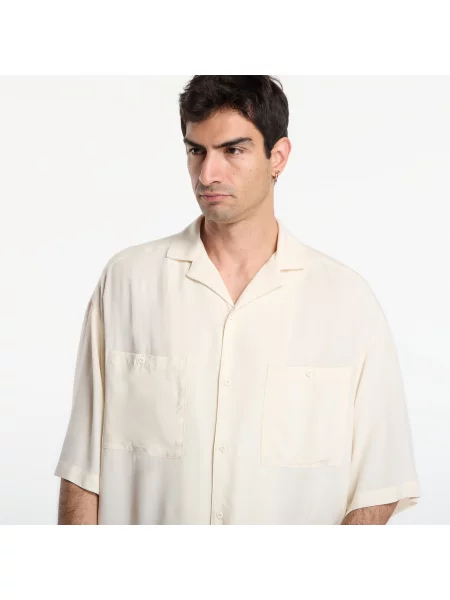 Košile Urban Classics Oversized Resort Shirt White Sand L bílá