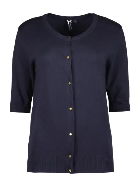 BLUE SEVEN Pletena jopa temno modra