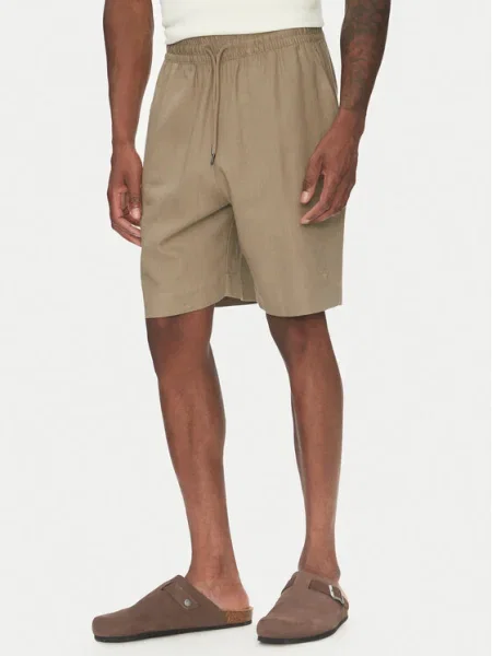 Pantaloni scurți Emporio Armani maro