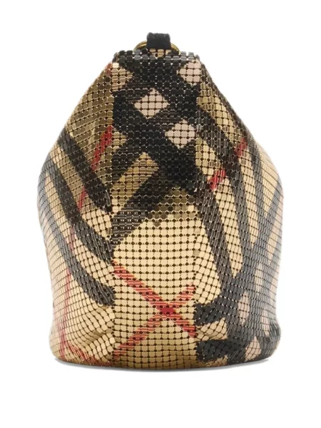 Καρό τσάντα Burberry χρυσό