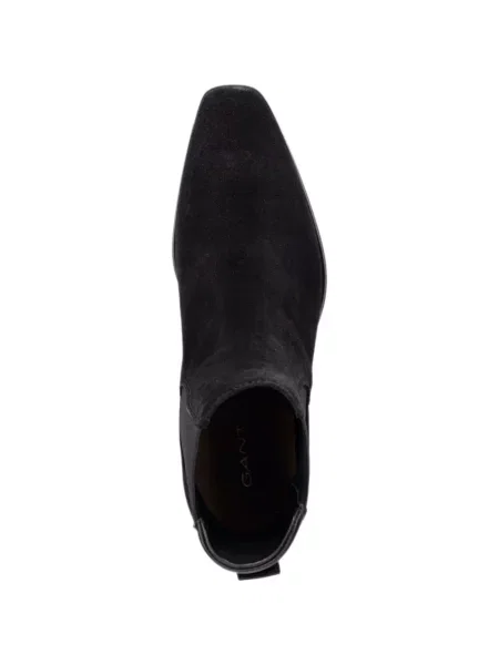 Botine chelsea Gant din piele de căprioară negru