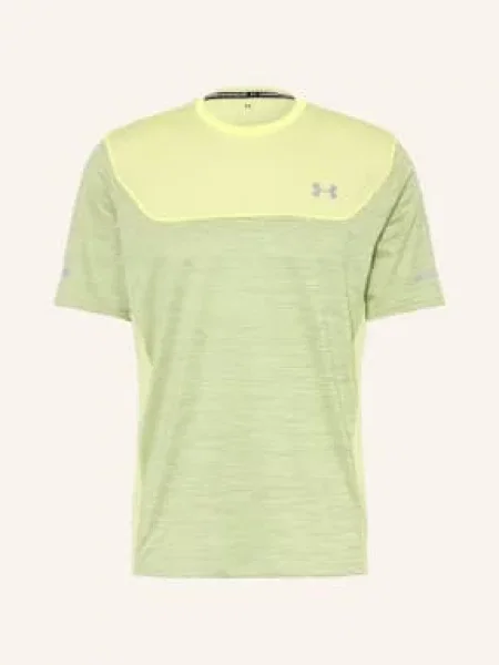Under Armour Funkční Tričko Ua Tech™ Utility světle zelená / tmavě žlutá