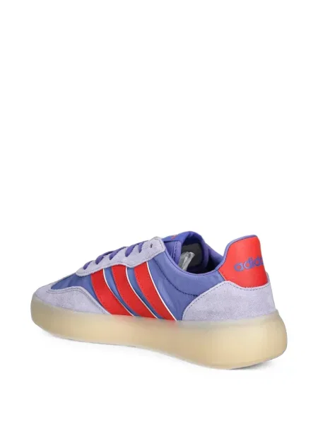 Pantaloni Adidas cu dungi alergare cu broderie albastru