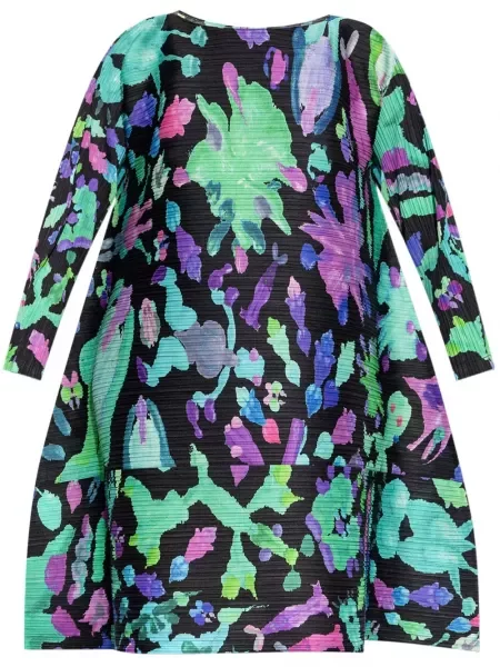 Rochie mini Pleats Please Issey Miyake negru