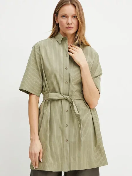 Max Mara Leisure cămașă din femei cu guler clasic relaxed verde