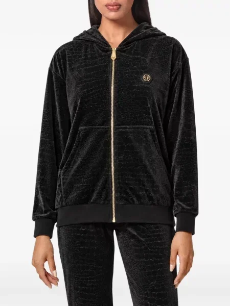 Hanorac cu glugă Philipp Plein negru