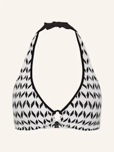 Lidea Góra Od Bikini Wiązana Na Szyi Graphic Ride schwarz biały