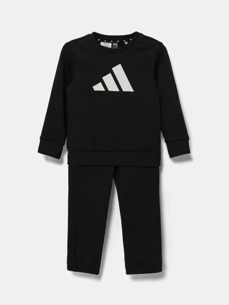 Adidas Detská tepláková súprava čierna