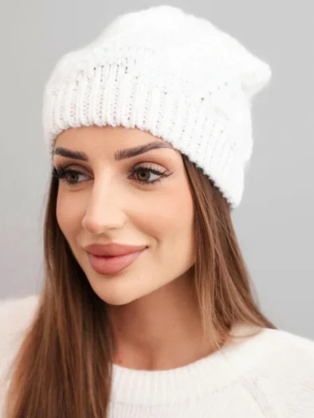 Căciulă Kesi de lână alb