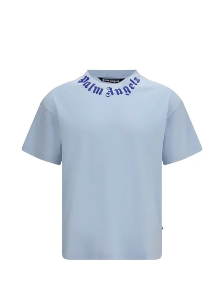 Tricou Palm Angels cu imagine albastru