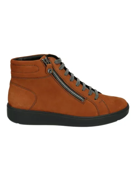 Sneakersy Ganter z nubuku brązowe