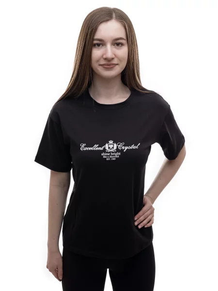 Футболка LUMO віскоза/поліестер чорний