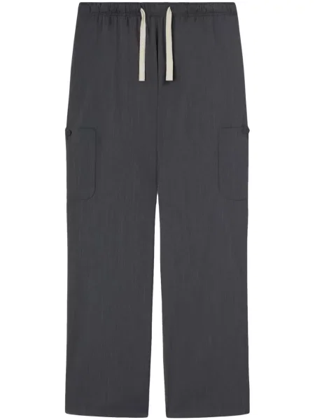 Pantaloni Palm Angels cu cordon gri