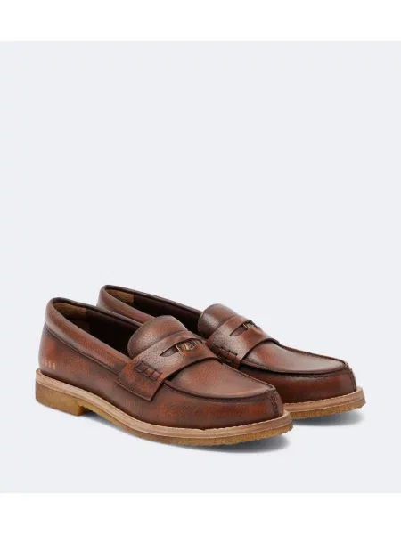 Pantofi loafer Golden Goose din piele maro