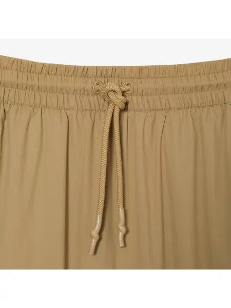 Lacoste Spodnie Dresowe Z Efektem Perforacji brązowe