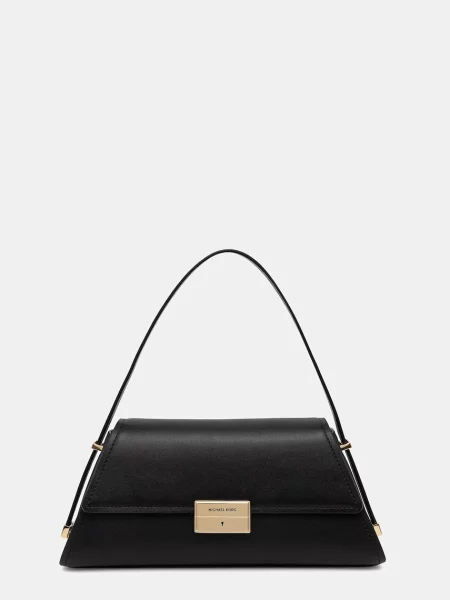 Кожена чанта MICHAEL Michael Kors LUDLOW черно