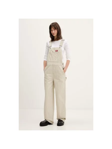 Dickies ogrodniczki męskie beżowy