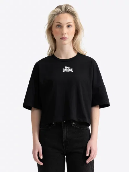 T-shirt krótki oversize Lonsdale Wandylaw biała