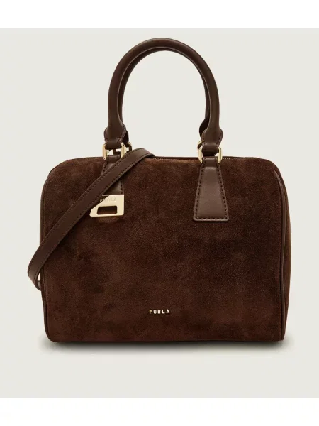 Geantă Furla din piele maro