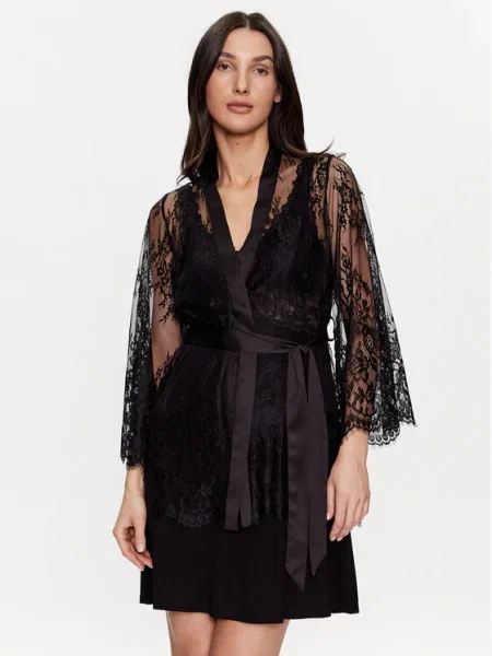 Hunkemöller Халат черен