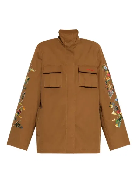 Geacă Off-white cu model floral cu imagine alb