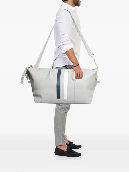 Geantă 3.1 Phillip Lim din piele cu dungi gri