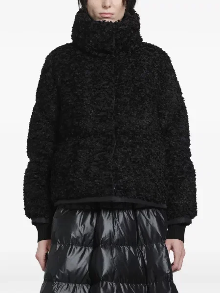 Scurt geacă Moncler din jacard negru