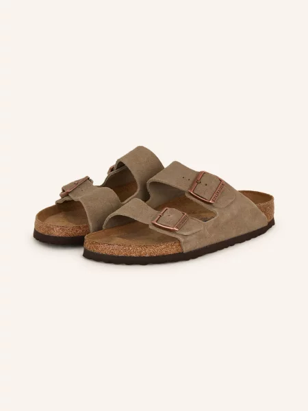 Sneakersy Birkenstock zamszowe beżowe