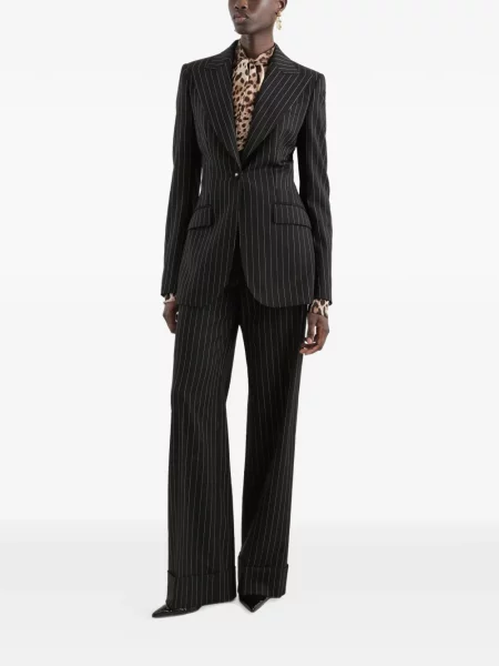 Bluză Dolce & Gabbana cu imagine cu model leopard maro