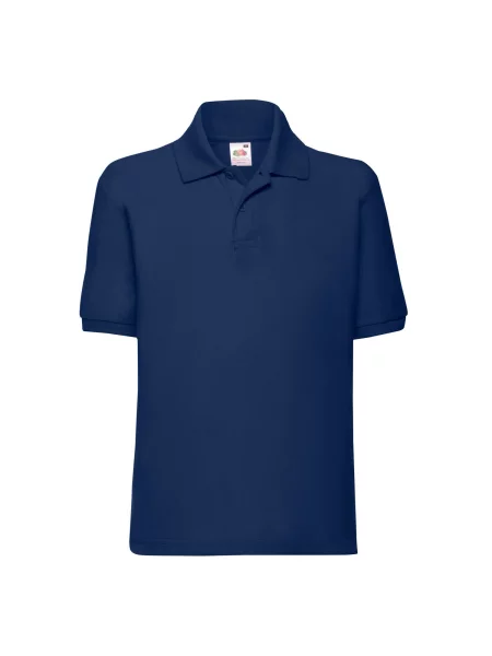 Tricou polo copii Fruit Of The Loom albastru