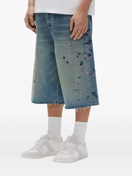 Σορτς Purple Brand περιδέραιο μπλε
