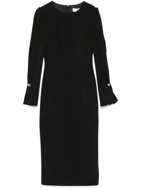 Rochie midi Nissa până la genunchi de costum negru