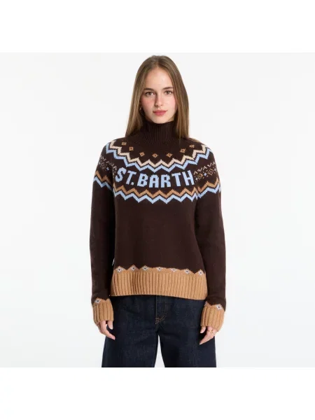 Svetr Saint Barth Meghan Nordic Turtleneck Sweater St Barth Lopi M