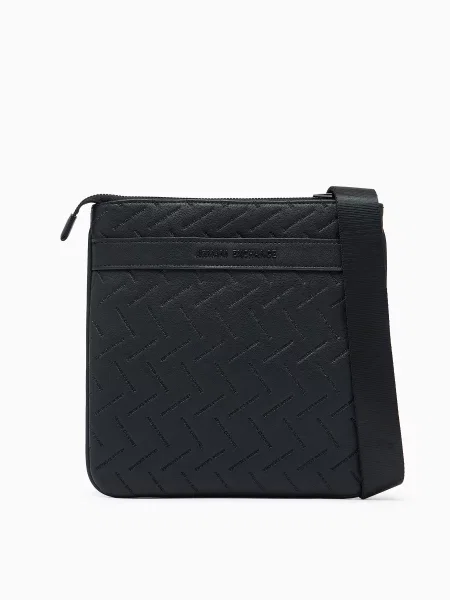 Armani Exchange Мессенджер Поліуретан чорний