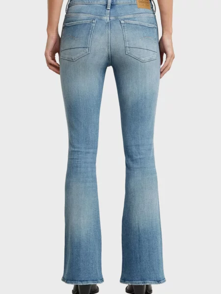 Джинси кльош G-star Raw блакитні