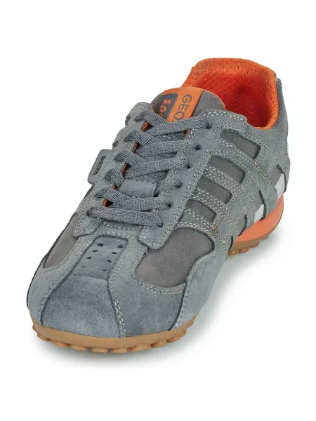 Pantofi Geox cu model piele de șarpe gri